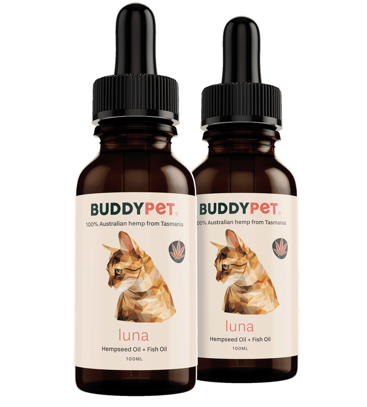 BUDDYPET Luna fish oil and hemp oil bundle