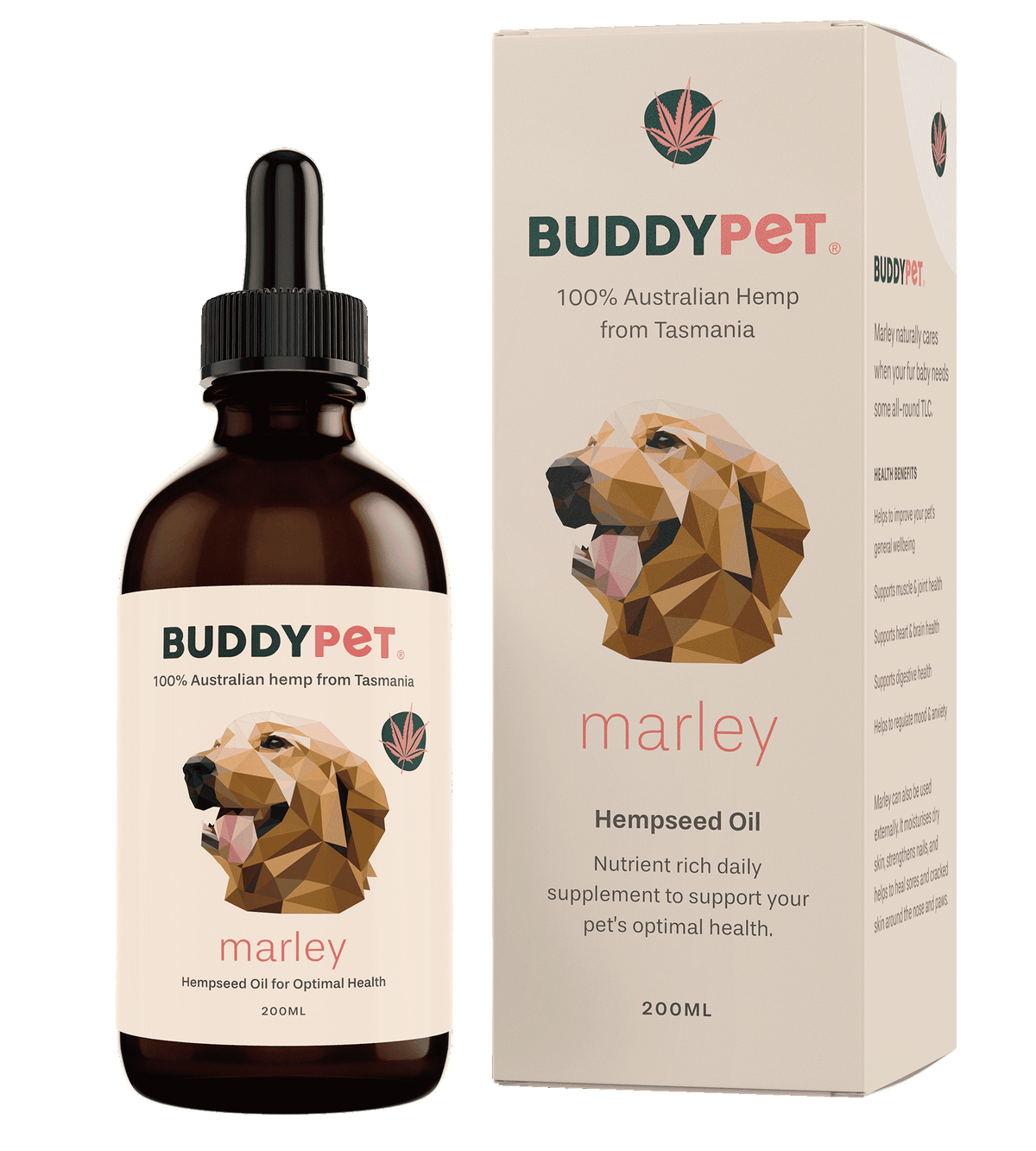BUDDYPET Marley hemp seed oil