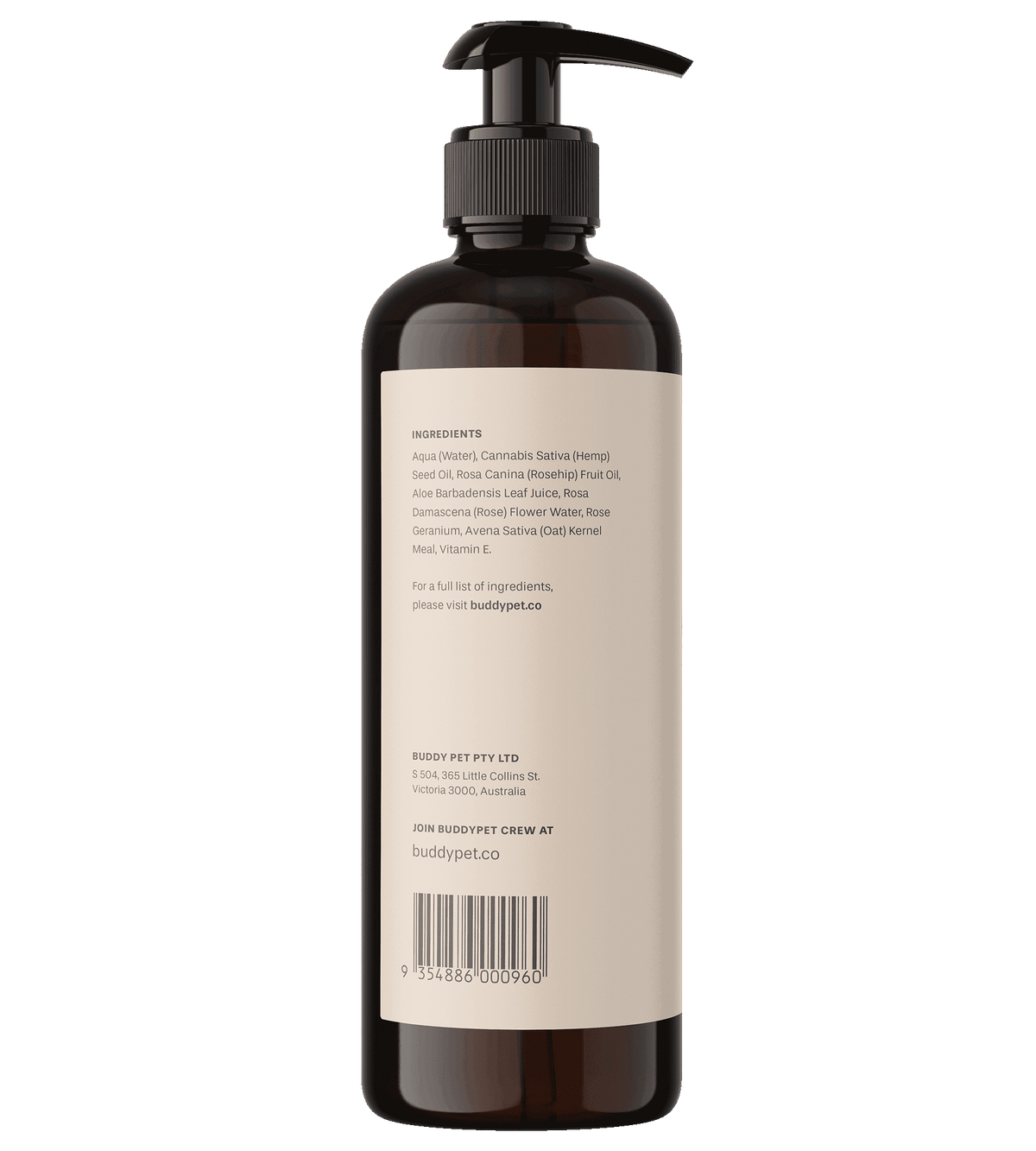 hemp seed oil dog shampoo for itchy skin ingredients